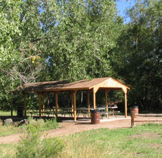 Skunk Hollow shelter at Bear Creek Lake Park